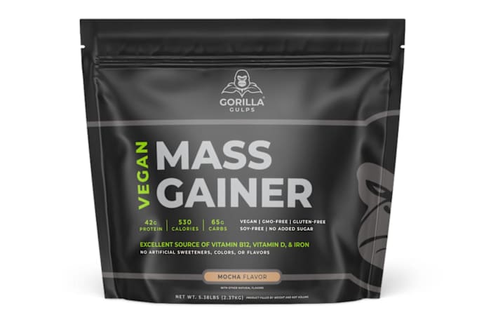 Gorilla Gulps – Mocha Vegan Mass Gainer
